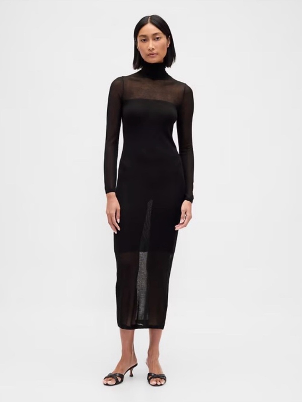 NWT GAP Sheet turtleneck maxi sweater dress